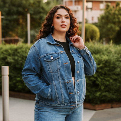 The Complete Guide to Plus-Size Denim Jackets – Best Styles, Fit, and Outfit Ideas for 2025