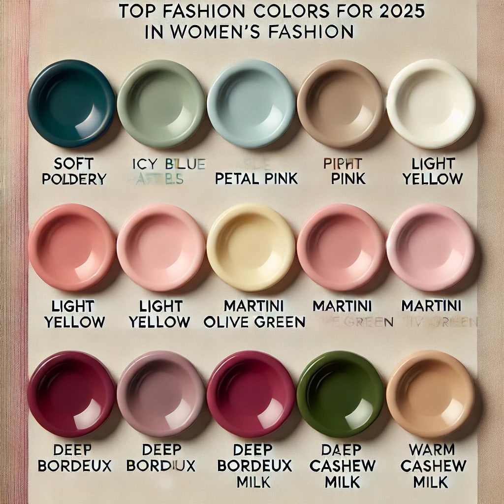 Top Fashion Colour for 2025 in Woman's Fashion Clothing
