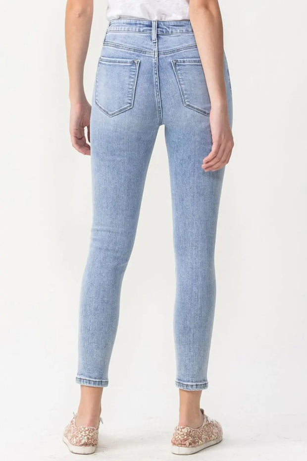 Lovervet Full Size Talia High Rise Crop Skinny Jeans - Fashionmj