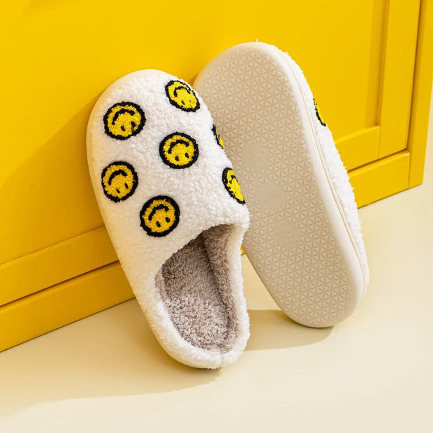 Melody Smiley Face Slippers - Fashionmj