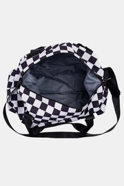 Zenana Checkered Multi-Pocket Travel Bag Trendsi