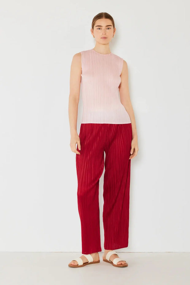 Marina West Swim Pleated Elastic-Waist Straight Pants Trendsi