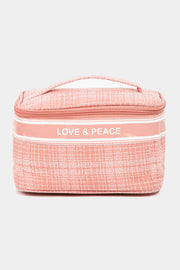 Fame Love & Peace Striped Handle Bag - Fashionmj