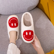 Melody Smiley Face Cozy Slippers - Fashionmj