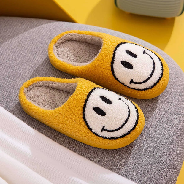 Melody Smiley Face Slippers - Fashionmj