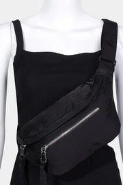 Fame Multi Pocket Nylon Crossbody Bag Trendsi