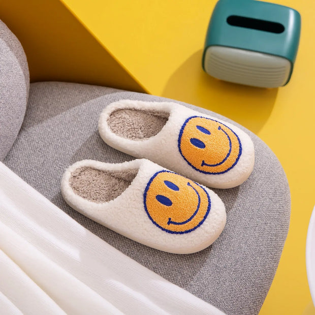 Melody Smiley Face Slippers - Fashionmj