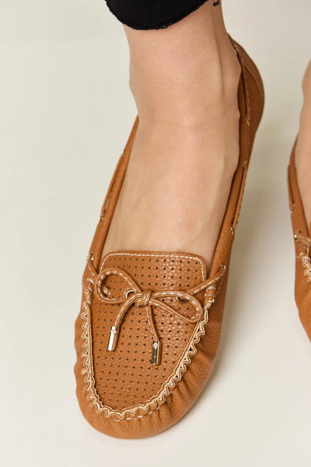 Forever Link Bow Decor Flat Loafers - Fashionmj