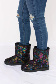 Forever Link Sequin Thermal Flat Boots - Fashionmj