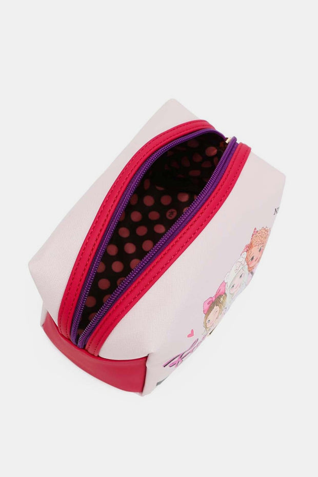 Nicole Lee USA Printed Extra Large Cosmetic Pouch - Fashionmj