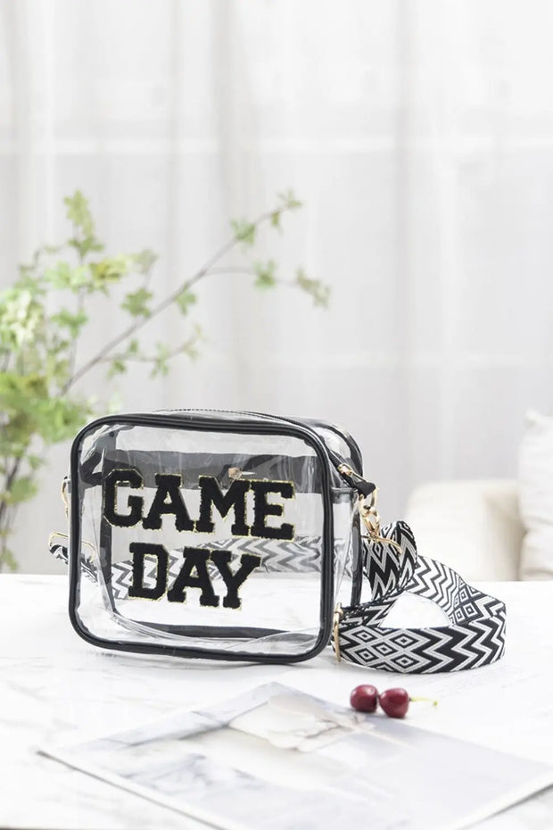 Zenana GAME DAY Stadium Approved Transparent Crossbody Bag Trendsi