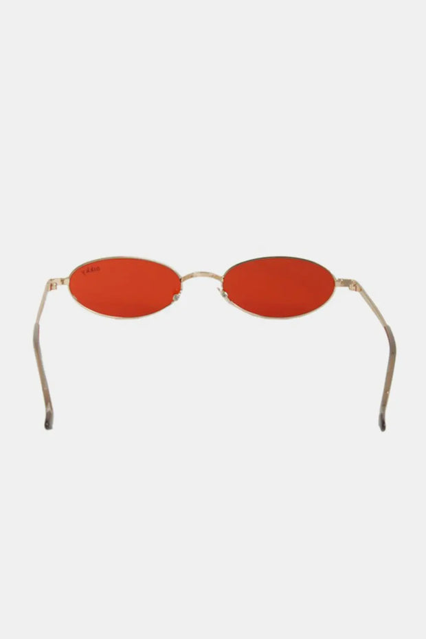 Nicole Lee USA Metal Frame Finley Oval Sunglasses - Fashionmj