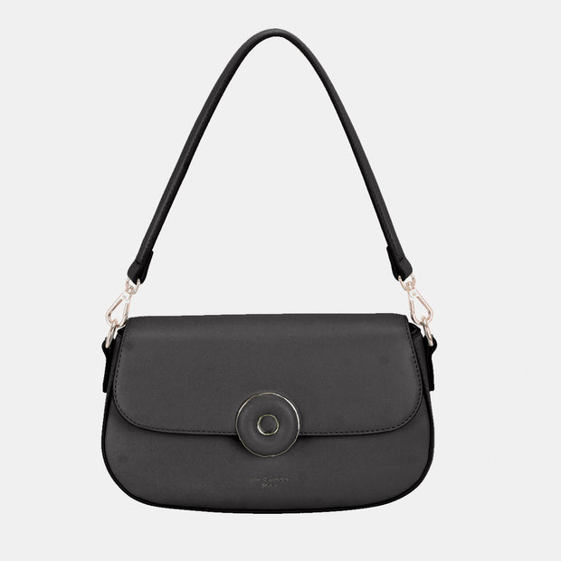 David Jones PU Leather Shoulder Bag - Fashionmj