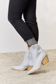 East Lion Corp Rhinestone Ankle Cowboy Boots - Fashionmj