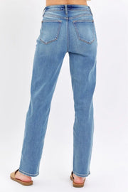 Judy Blue Full Size High Waist Straight Jeans - Fashionmj