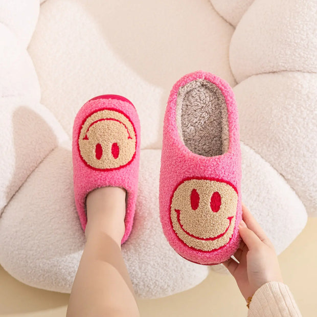 Melody Smiley Face Slippers - Fashionmj