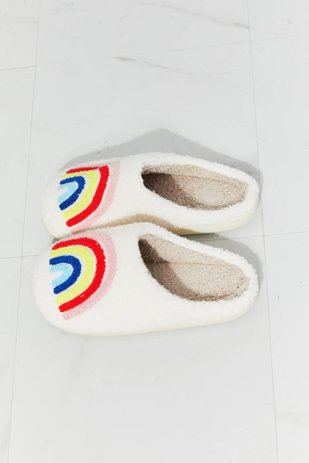 MMShoes Rainbow Plush Slipper - Fashionmj