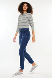 Kancan High Rise Slim Straight Jeans - Fashionmj