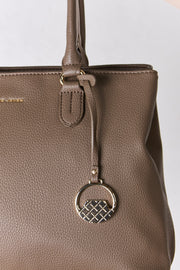 David Jones Structured Leather Handbag - Fashionmj