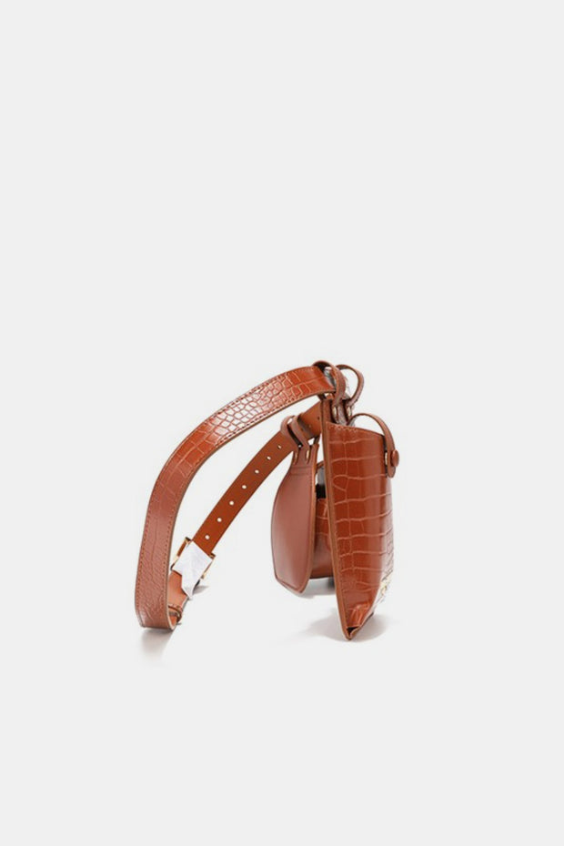 Nicole Lee USA 2 Piece Texture Belt Bag - Fashionmj