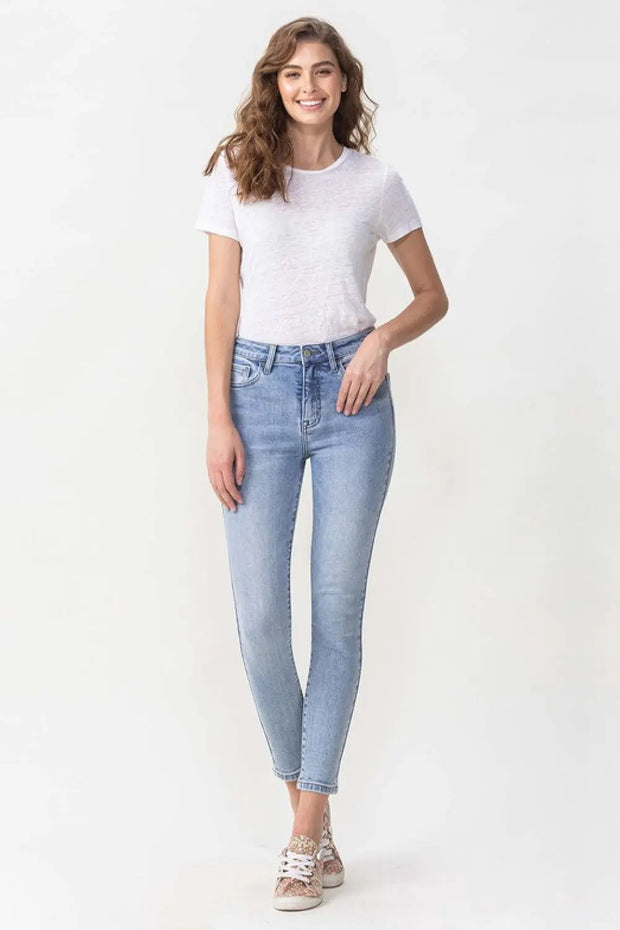 Lovervet Full Size Talia High Rise Crop Skinny Jeans - Fashionmj