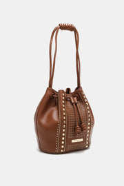 Nicole Lee USA Amy Studded Bucket Bag - Fashionmj