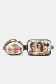 Nicole Lee USA Double Pouch Fanny Pack - Fashionmj