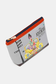 Nicole Lee USA Printed Large Cosmetic Pouch - Fashionmj