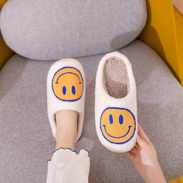 Melody Smiley Face Slippers - Fashionmj