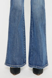 Kancan Cat's Whiskers High Waist Flare Jeans - Fashionmj