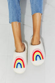 MMShoes Rainbow Plush Slipper - Fashionmj