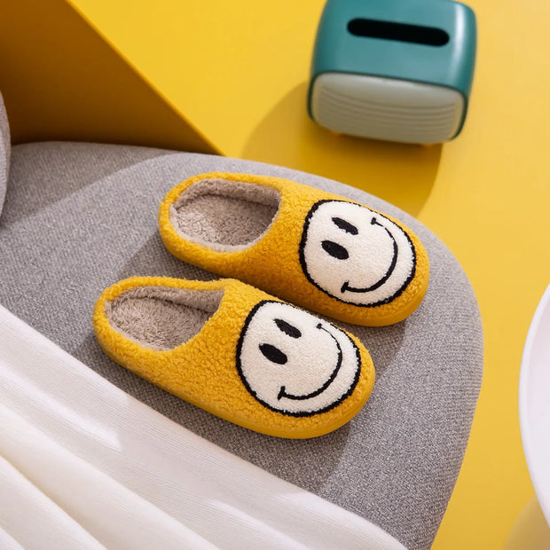 Melody Smiley Face Slippers - Fashionmj