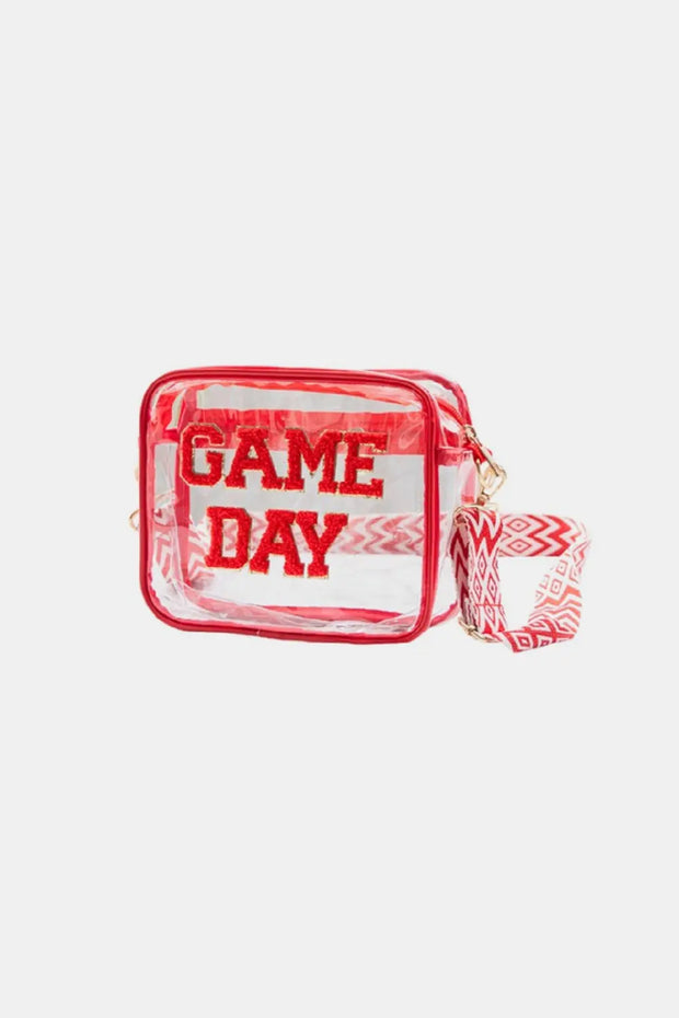 Zenana GAME DAY Stadium Approved Transparent Crossbody Bag Trendsi