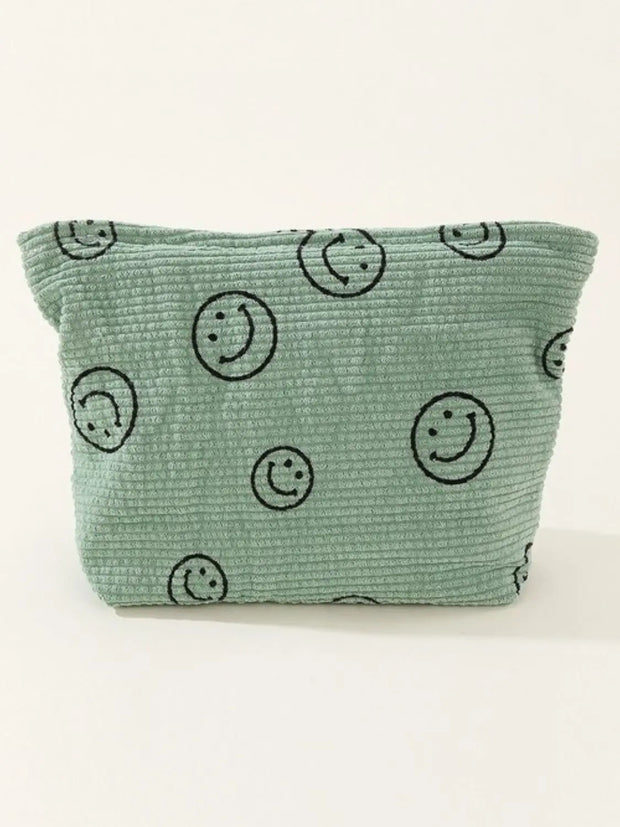 Zenana Corduroy Smile Clutch Bag Trendsi