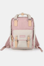 Himawari Contrast Water and Scratch-Resistant Nylon Backpack Bag Trendsi