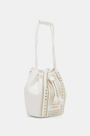 Nicole Lee USA Amy Studded Bucket Bag - Fashionmj