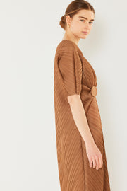 Marina West Swim Pleated Dolman Sleeve Dress - Fashionmj