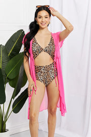 Marina West Swim Pool Day Mesh Tie-Front Cover-Up Trendsi