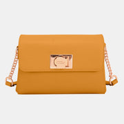 David Jones PU Leather Crossbody Bag - Fashionmj