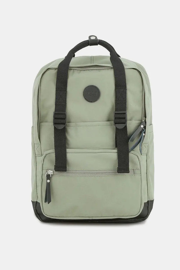 Himawari Waterproof Canvas Backpack Bag with Side Pockets Trendsi