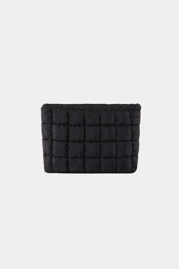 Zenana Quilted Puffy Pouch Clutch Bag - Fashionmj