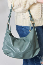 SHOMICO Braided Strap Shoulder Bag - Fashionmj