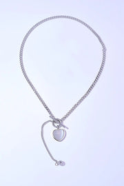 Titanium Steel Heart Necklace - Fashionmj