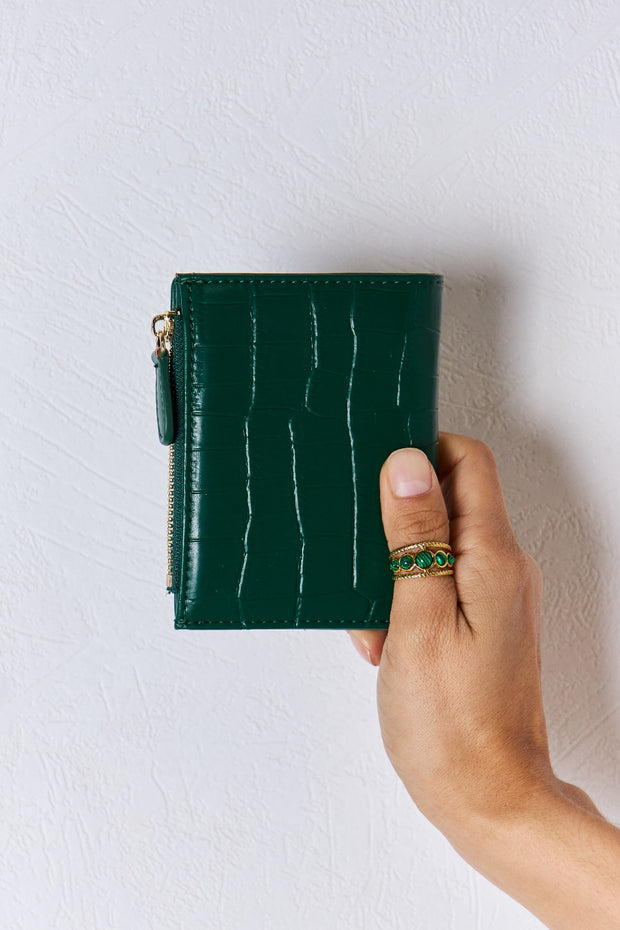 David Jones Texture PU Leather Mini Wallet - Fashionmj