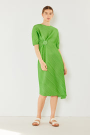 Marina West Swim Pleated Dolman Sleeve Dress - Fashionmj