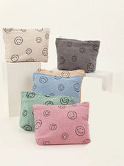 Zenana Corduroy Smile Clutch Bag Trendsi