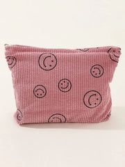 Zenana Corduroy Smile Clutch Bag Trendsi