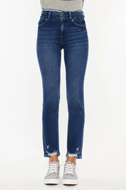 Kancan High Rise Slim Straight Jeans - Fashionmj