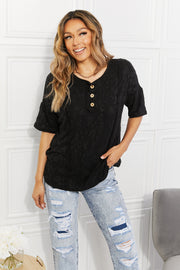 BOMBOM At The Fair Animal Textured Top in Black - Fashionmj