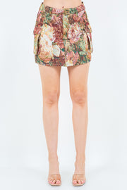 American Bazi Jacquard Weave Cargo Pocket Skirt - Fashionmj